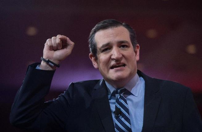 Republican Senator from Texas Ted Cruz addresses the annual Conservative Political Action Conference in Maryland outside Washington DC