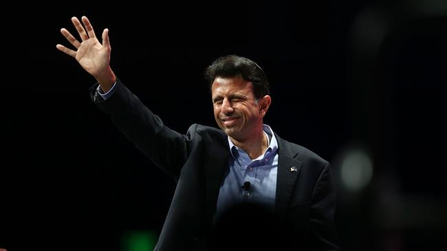 Louisiana Governor and former GOP presidential hopeful Bobby Jindal speaks during the Sunshine Summit conference at the Rosen Shingle Creek in Orlando Florida