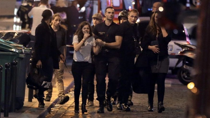 At least 18 people were killed as multiple shootings and explosions hit Paris police said. Police also said there was an ongoing