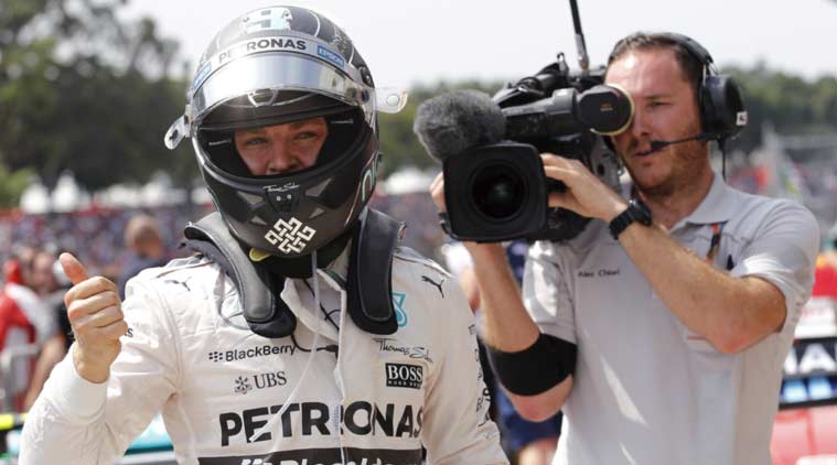 F1 Nico Rosberg On The Pole In Brazil Grand Prix