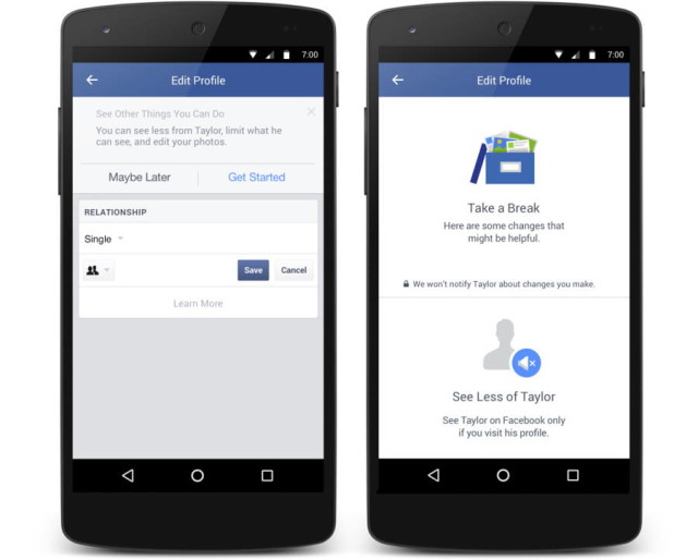 Facebook Announces New Tools to Help Users Avoid Exes After Breakup