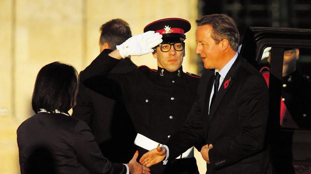 British Prime Miniser David Cameron arriving for the Valletta Summit on Migration on Wednesday