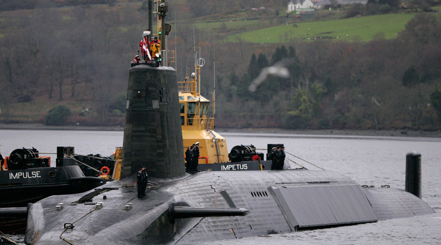 British Royal Navy Vanguard class Trident Ballistic Missile Submarine