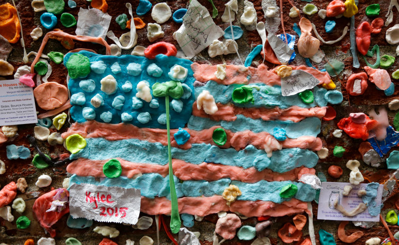 Seattle's Famous Gum Wall Is Being Scrubbed Away to Bare Brick