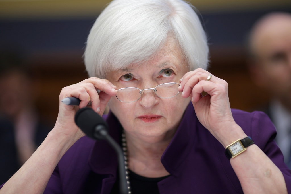 WASHINGTON DC- NOVEMBER 04 Federal Reserve Chair Janet Yellen testifies before the House Finance Committee in the Rayburn House Office Building