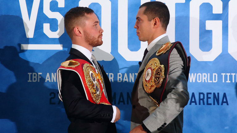 Carl Frampton has mocked Scott Quigg’s trainer Joe Gallagher and laughed off talk of an early victory for the Bury fighter