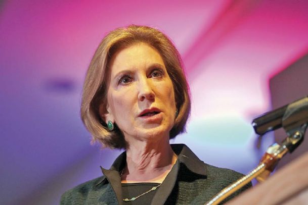 Republican presidential candidate Carly Fiorina speaks at the Practical Federalism Forum at Southern New Hampshire University in Hooksett N.H