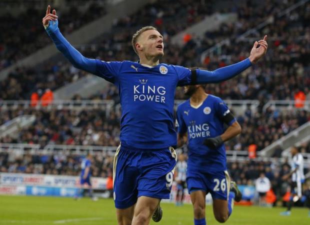 Jamie Vardy Leicester City – click the yellow arrow above right to see more Chelsea transfer rumours