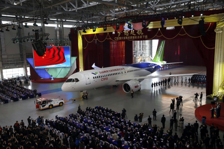 AFP -For China its new passenger plane C919 represents at least seven years of efforts in a state-mandated drive to reduce dependence on European consortium Airbus and Boeing of the US