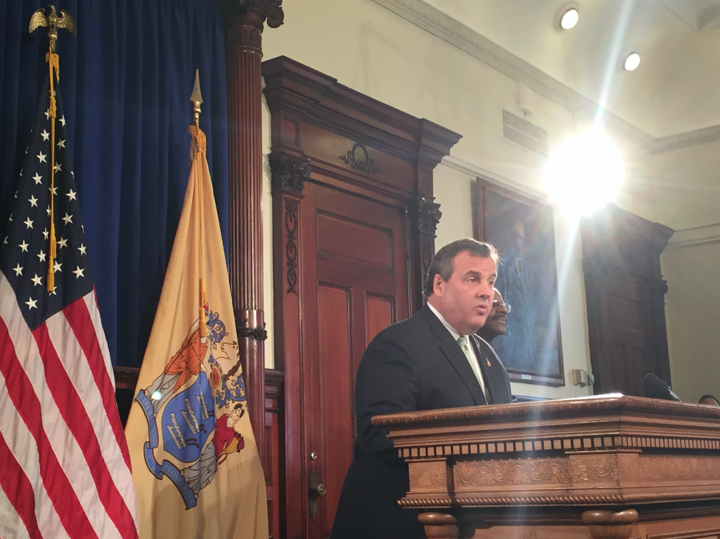 Christie at Wednesday's press conference