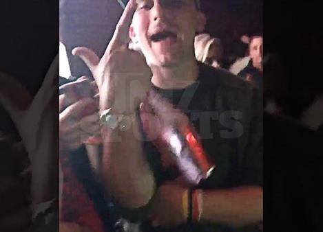 Johnny Manziel Slammin Champagne... During 2 Night Party Bender