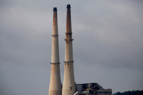 The Duke Energy Corp. Gallagher Station power plant stands along the Ohio River in New Albany Indiana U.S. on Monday