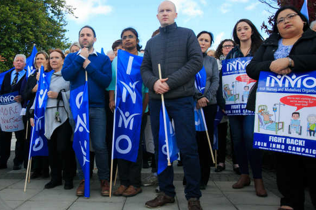 Collins

Nurses from the INMO during a Protest to Highlight the problems overcrowding at St Vincents Hospital