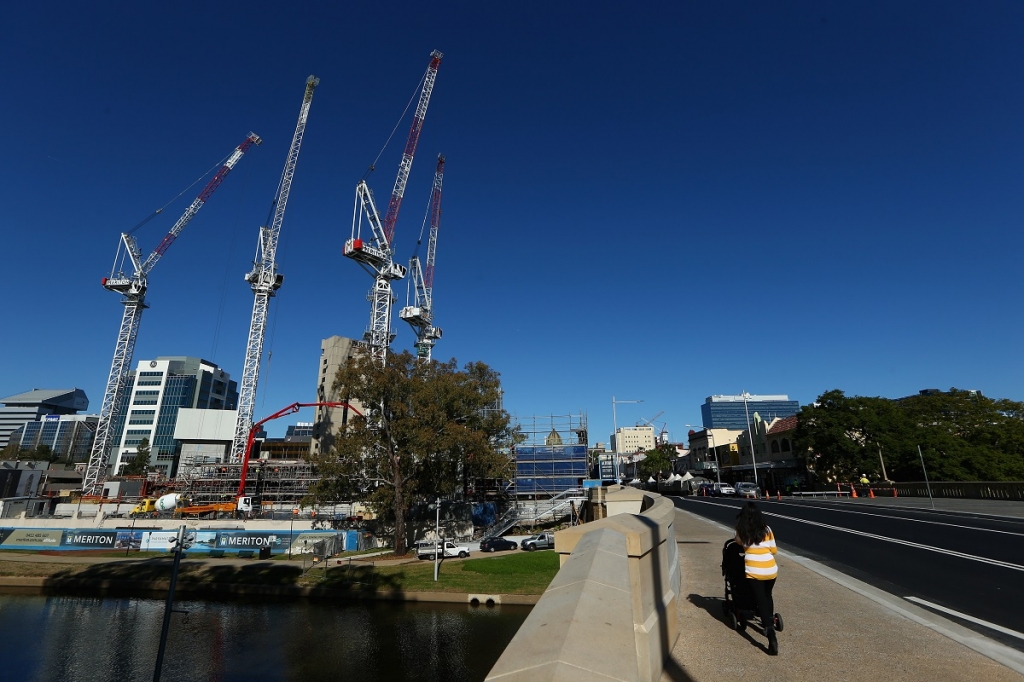 Construction activity in western Sydney