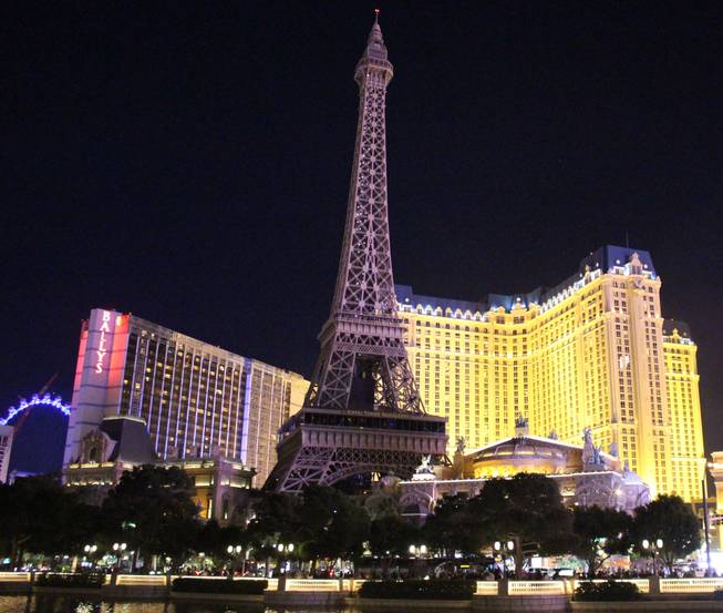 Courtesy of Evan Posocco The lights are off at the Paris Las Vegas Hotel