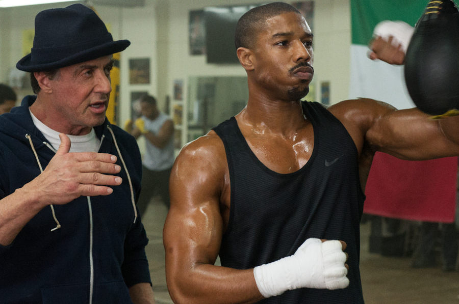 Stallone as Rocky Balboa trains Michael B. Jordan as Adonis Creed in the new film'Creed