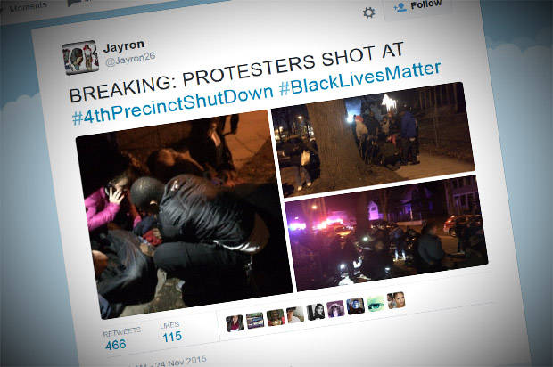 Five people shot at Black Lives Matter protest in Minneapolis Police