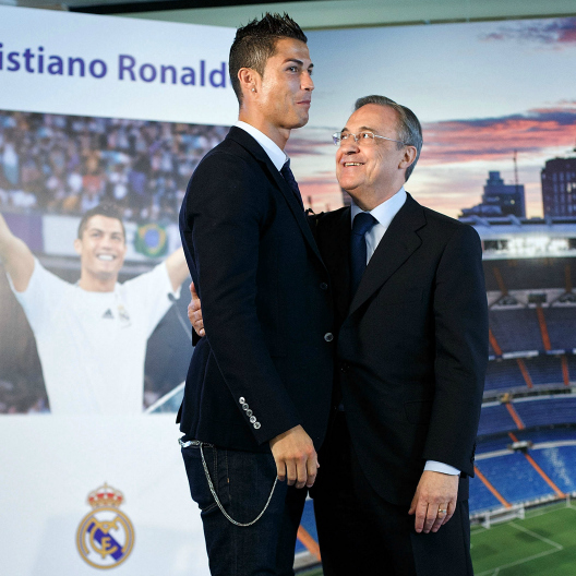 Cristiano Ronaldo and Florentino Perez