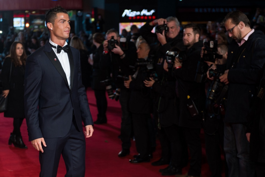 Cristiano Ronaldo attends the World Premiere of 'Ronaldo&#039 at Vue West End