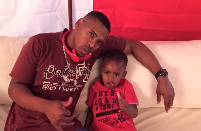 DJ Arch Junior with his father Glen Hlongwane