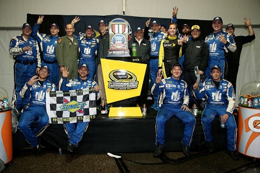 Dale Earnhardt Jr. celebrates his third win of the season Sunday at Phoenix