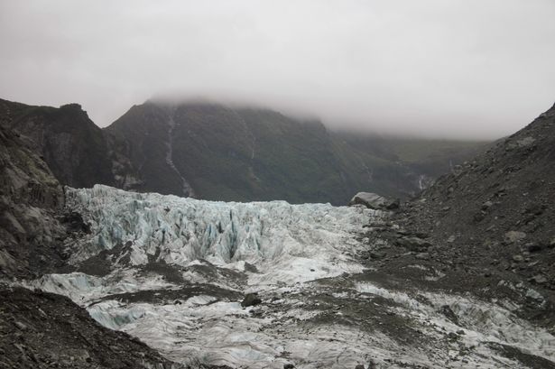 The Fox Glacier on New Zealand's South Island where four Britons are believed to have been killed in a helicopter crash