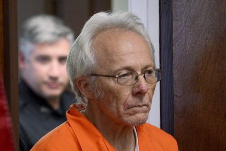 Bruce Leonard enters the court room to stand in front of Honorable Judge Bill M. Virkler for a manslaughter charge against him in the death of his 19-year-old son Lucas Leonard in New Hartford New York