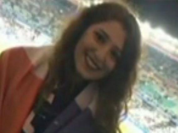 Dina Jaber at the Stade de France during last Friday’s attacks CNN