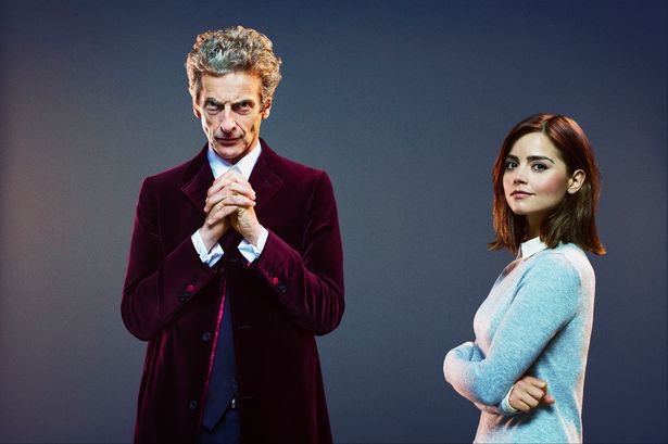 Doctor Who stars Peter Capaldi and Jenna Coleman