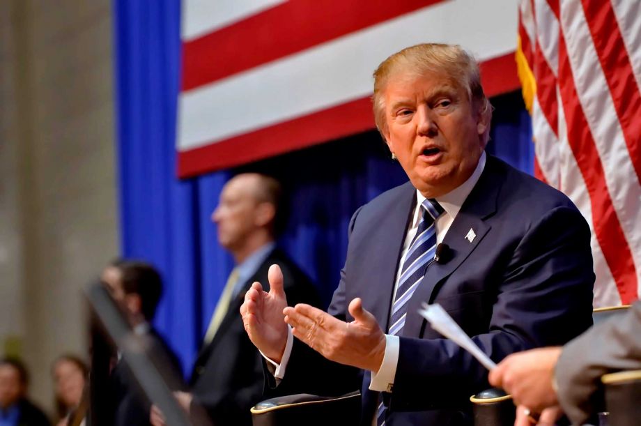 Republican presidential candidate Donald Trump speaks during a town hall meeting at the Ben Johnson Arena on the Wofford College campus Friday Nov. 20 2015 in Spartanburg S.C