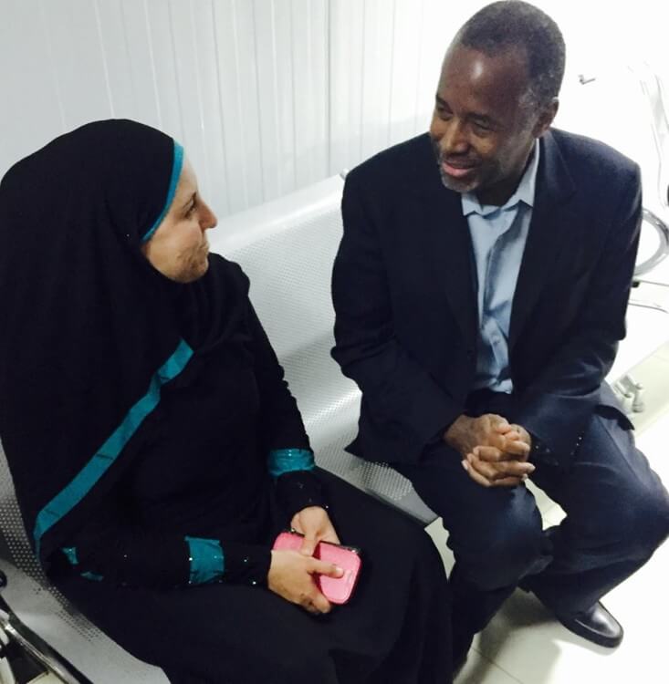 Dr. Ben Carson Amman Jordan. image credit Ben Carson Facebook