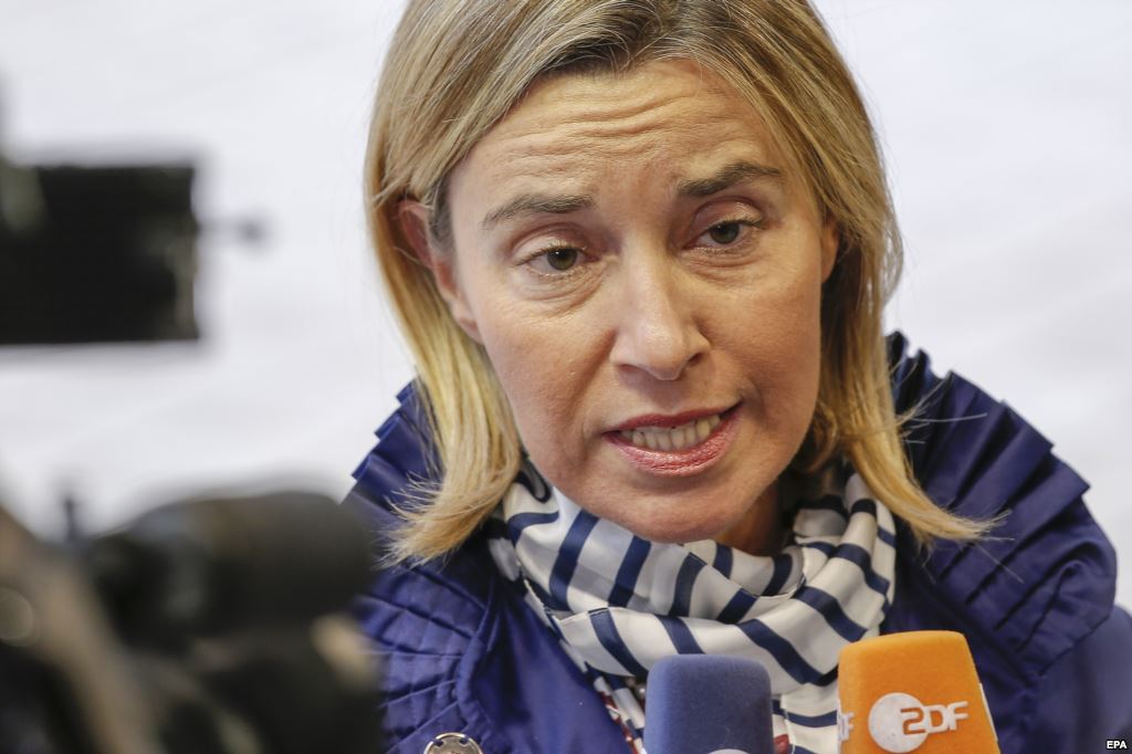 EU foreign policy chief Federica Mogherini