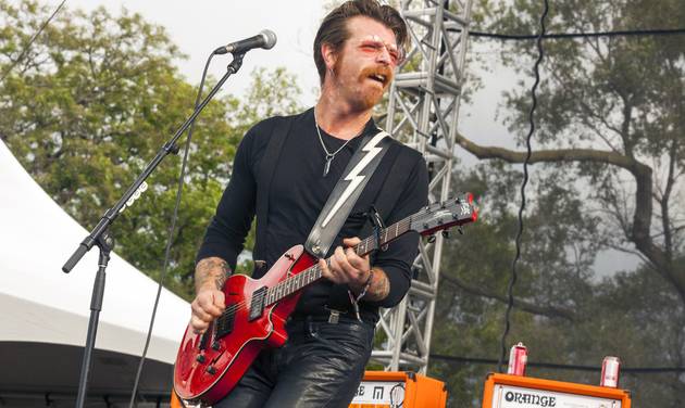 Jesse Hughes of Eagles of Death Metal performs at Riot Fest & Carnival in Douglas Park in Chicago. Hughes was scheduled to perform Friday Nov. 13 2015 with the band at the Bataclan concert hall in Par