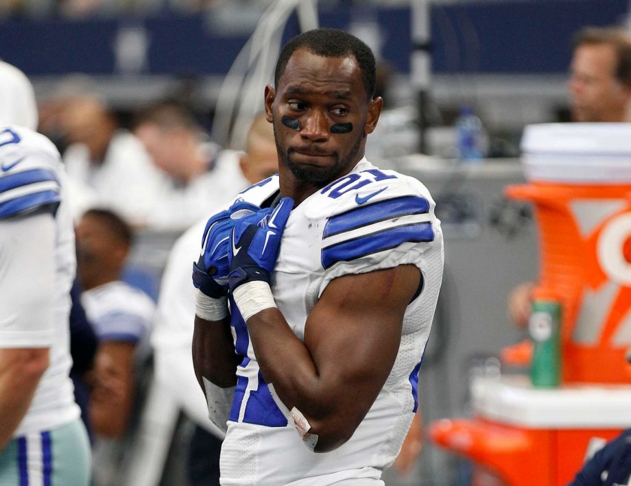 Dallas Cowboys Joseph Randle stands in the team bench area during an NFL football game against the Atlanta Falcons in Arlington Texas. Running back Joseph Randle was suspended four games by the NFL under the