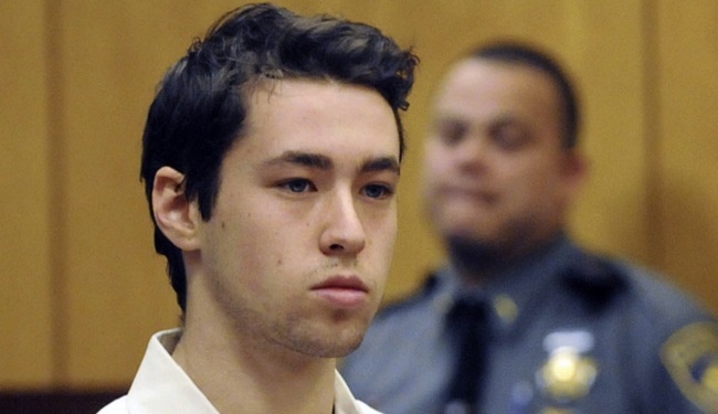 Wesleyan University sophomore and neuroscience major Zachary Kramer 21 stands during his arraignment at Middletown Conn. A lawyer for Kramer of Bethesda Md said he will plead guilty to a drug conspiracy charg