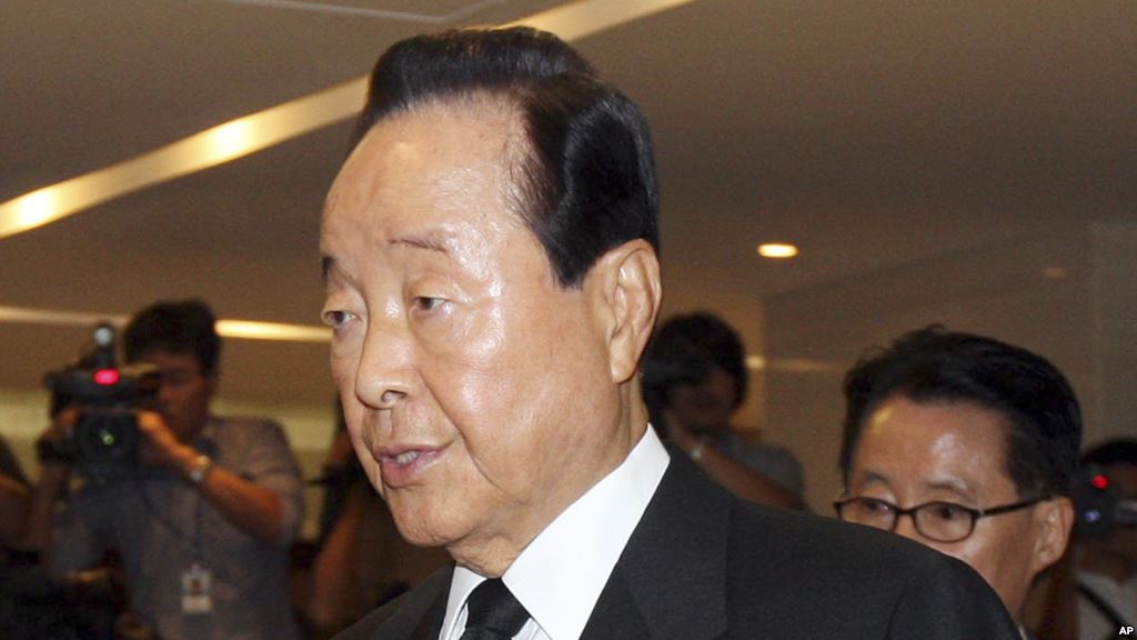 FILE- Former South Korean President Kim Young-sam