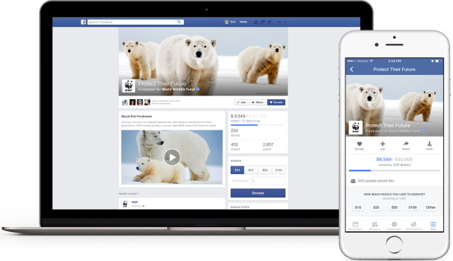 Facebook's new fundraiser tool makes it easier for nonprofits to raise money