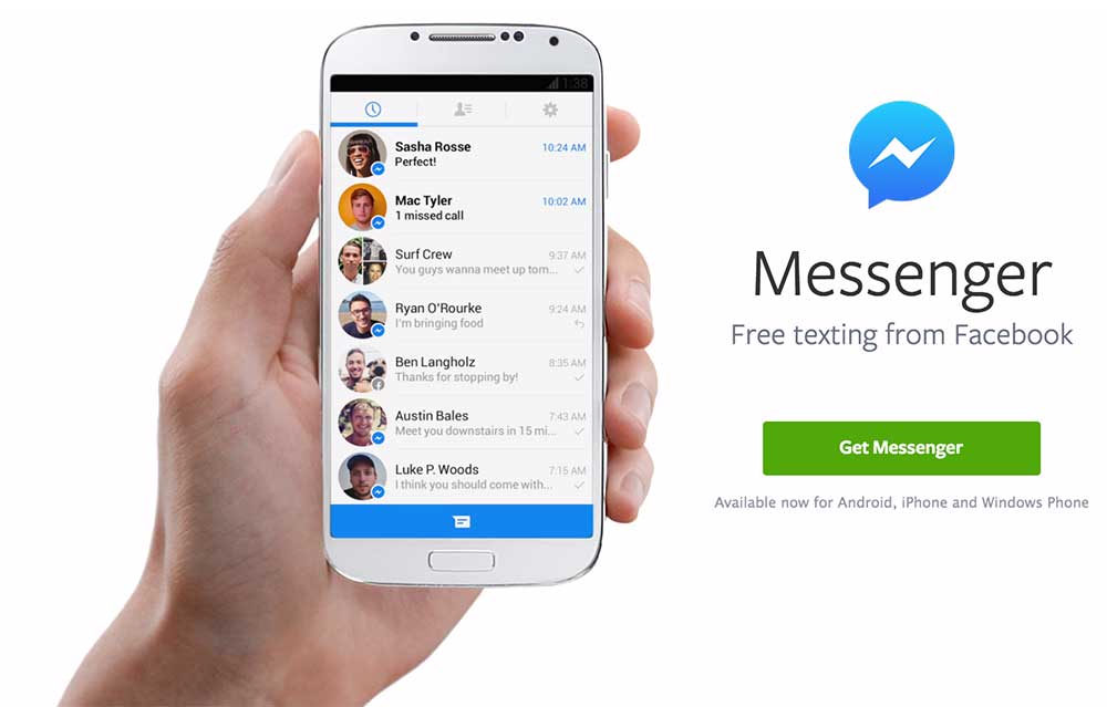 Facebook wants Messenger will be essential app in your smartphone