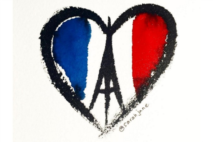 How to use tech to help the Paris terrorist attack | Image via SarahJaneStudios on Instagram