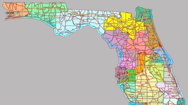 Florida House's proposed map of Florida Senate districts