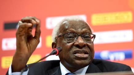 Former IAAF president Lamine Diack has been accused of accepting money to cover up doping