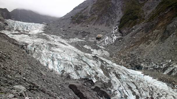 Fox Glacier on New Zealand's South Island where the helicopter crashed