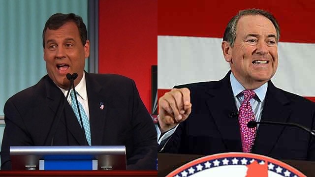 Chris Christie and Mike Huckabee