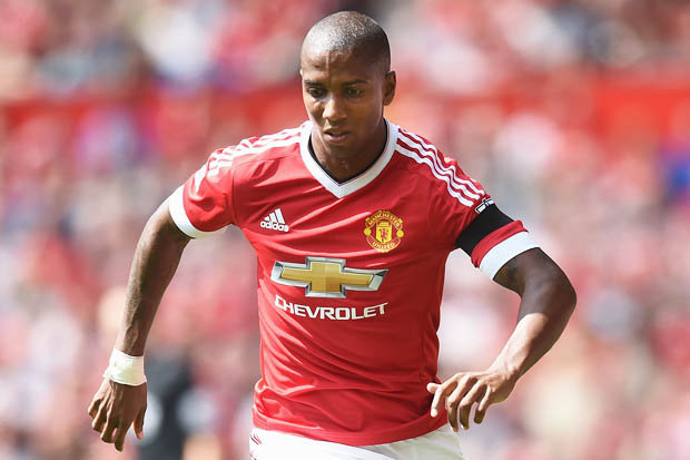 Ashley Young will return to his first club Watford with Man United on Saturday