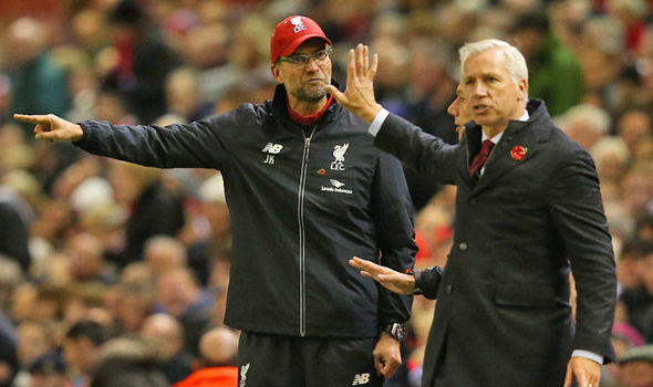 Jurgen Klopp and Alan Pardew