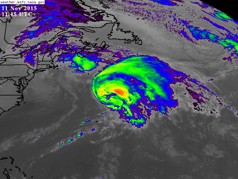 GOES satellite image of Kate