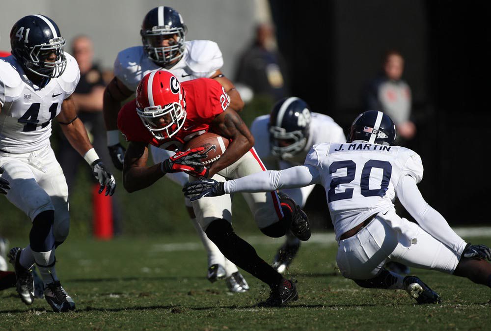 Dogs top Cats in Sanford Stadium