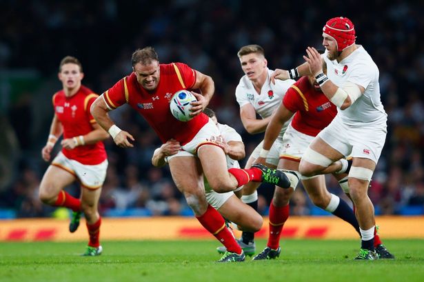 Getty Images

Jamie Roberts in action against England