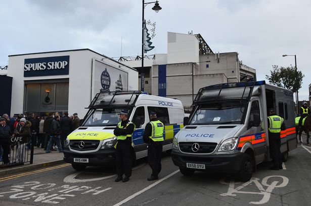 Police patrol White Hart Lane