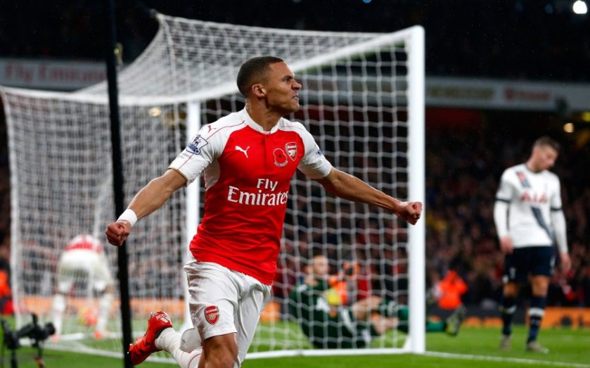 Gibbs scored his first league goal since March 2012